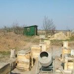 Бетонирование фундаментных столбов
