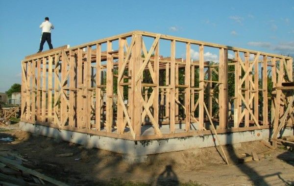 Делаем каркас стен дома 121 м2