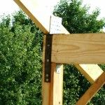 Крепление стоек крыльца