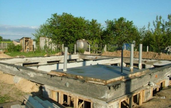 Устройство бетонного пола в ванной каркасного дома 121 м2