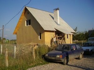 Закончена обшивка каркасного дома