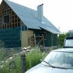 Закончена обшивка ветроизолом
