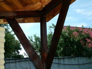 Подпорные укосины для кровли