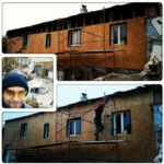 Перый этаж каркасного дома закрыт